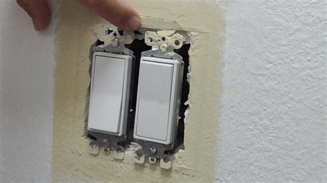 how to patch around an electrical box|drywall box outlet repair.